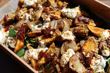 Load image into Gallery viewer, Honey roasted golden kumara and tomato chilli jam salad