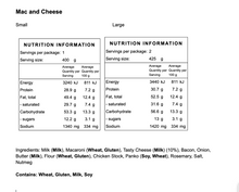 Load image into Gallery viewer, Mac and cheese (frozen)