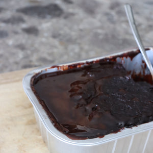 Chocolate + Caramel pudding (frozen)