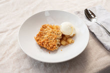 Load image into Gallery viewer, Rhubarb and apple crumble (frozen, NF)