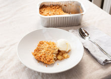 Load image into Gallery viewer, Rhubarb and apple crumble (frozen, NF)