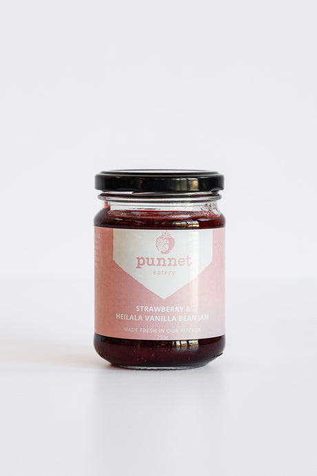 Punnet's Strawberry and Heilala vanilla bean jam