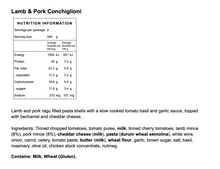 Load image into Gallery viewer, Lamb &amp; Pork Conchiglioni (frozen)